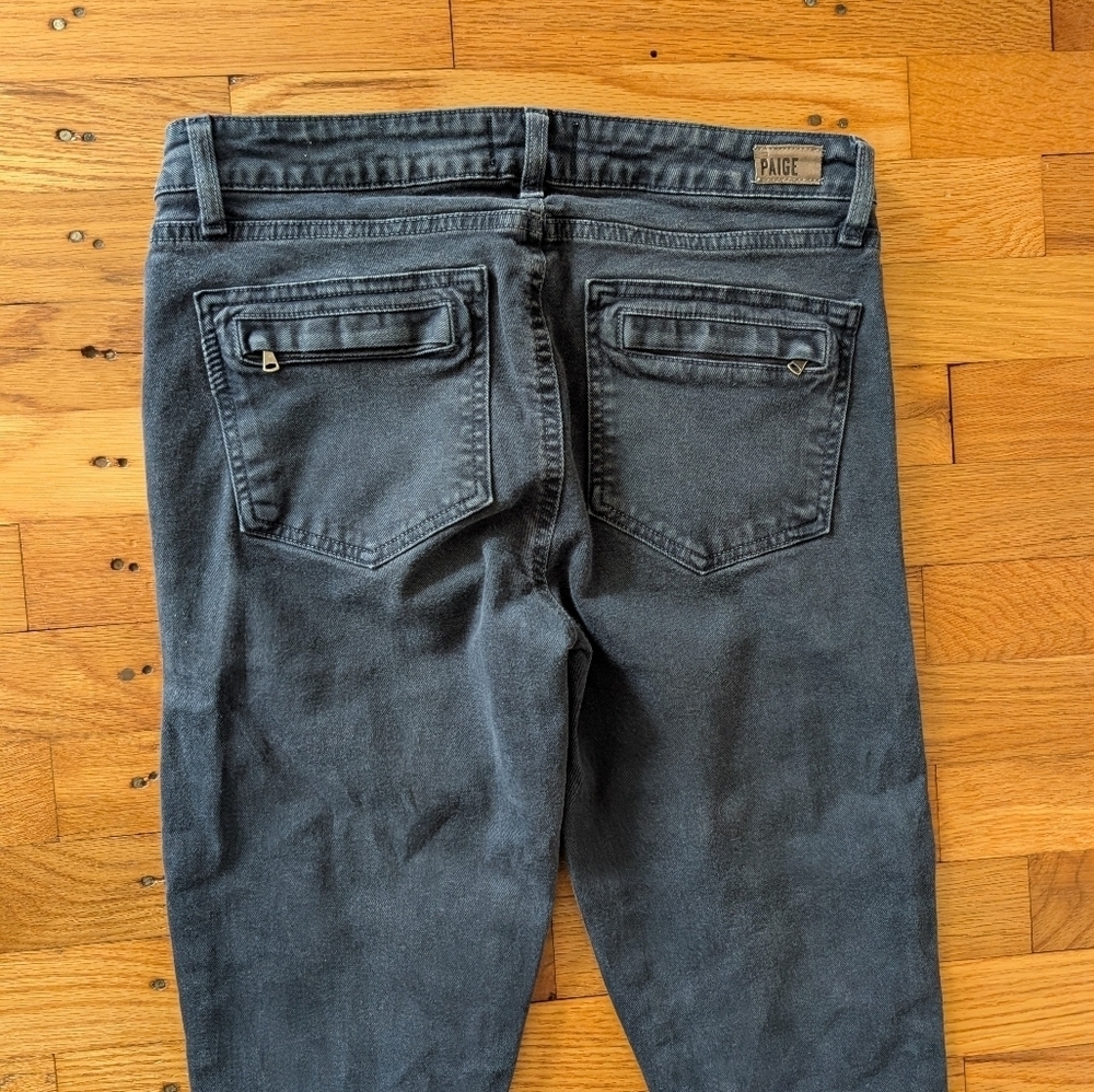 PAIGE Marley Skinny Moto Zip Jeans - Picture 8 of 8